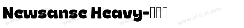 Newsanse Heavy字体转换